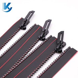 5# Sport Resin Zipper Factory Supply Open End Jacket Zipper TPU Waterproof Plastic Zipper Waterproof Zip