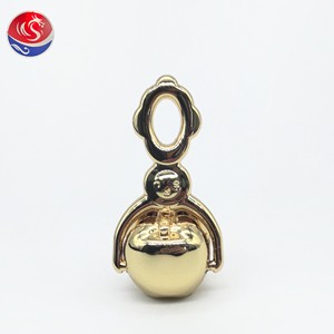 High Quality Free Sample Custom Gold Plated Zipper Pull Puller Golden Alloy Zipper Head Zipper Slider for Leather Handbag