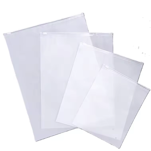 Biodegradable Transparent Waterproof Zippers Zip Lock Plastic Packaging Bag