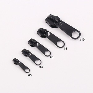 High Quality Metal Pants Zipper Slider Custom Logo Black Color