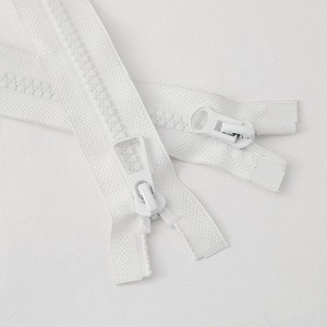 Custom Length Plastic Zipper Auto Lock Open End Separator Single Slider for Bags Garments Sustainable Material Various Colors