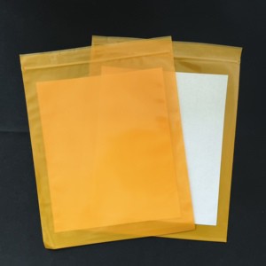 Colored Ziplock Bag with Adhesive Back Mailing Zipper Bags for Documents