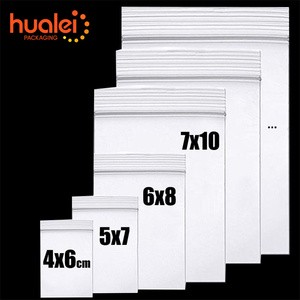 Custom Wholesale Print Clear LDPE PE PVC Zip Lock Packaging Bags Transparent Plastic Ziplock Bag