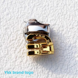 For YKK No. 5 Bright White Copper Zipper Puller Special Electroplated Light Gold Metal Slider Accessories for Bags Zipper