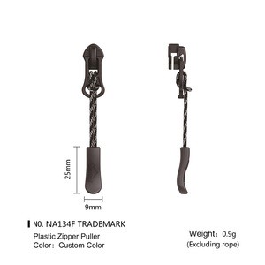 Customizable Zipper Bag Garment Clothing Accessories Durable Silicone String Puller Made of Plastic TPU PVC