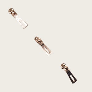 Factory Wholesale Design Logo Pull Zip Metal Zipper Sliders With Zinc Alloy 2024 Newest Fashion Plating Zipper Slider for Bags
