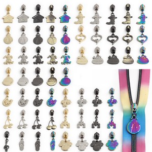 Wholesale Original Design Summer Beach Metal Zipper Slider 5# Clothes Zipper Puller Suitcase Decorative Zipper Head for Bags