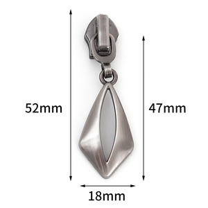 Nickel Zinc Alloy Metal Durable Luxury Zipper Slider for Jackets Jeans Bags Shoes & Garments