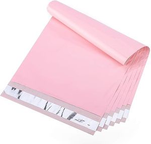 POLYSELLS 10x13 Inches Pink Poly Mailers Strong Adhesive Shipping Envelopes Waterproof Tear-Resistant Mailing Moisture Proof