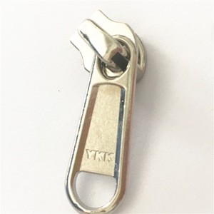 Genuine for YKK No. 5 Nylon Slider Large Quantity Stock RC Nickel Luggage Slider Rectangle Metal Genuine Available for Sale