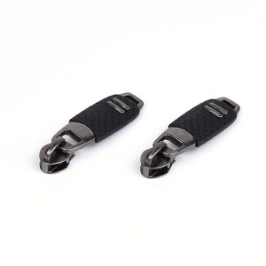 Direct Factory Nylon Zipper Slider Nonlock Fashion Style for Garment Zinc Alloy PVC Pullers