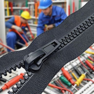 Anti Static Plastic Zipper with Self-Locking Slider for Life Jacket Workwear - Nylon Coil Zipper #3 #5