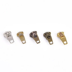 Wholesale Custom Electroplated 3# 5# 8# Zipper Pulls Copper Zipper YG Zipper Slider Free Sample
