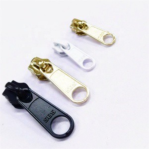 High Quality Sbs 3# Zinc Alloy Metal Zipper Slider Long Plate Sheet Zip Puller for Stationery Bags Garments/Clothes-Recyclable