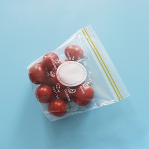 Custom Plastic Food Freezer Bag Ziplock Reusable Food Storage Slider Zipper Bag