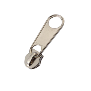 High Quality 10# Nickel-Free Zinc Alloy Zipper Slider Non-Lock Long Puller Silver Customized Plating Bags Fast Delivery 1000pcs