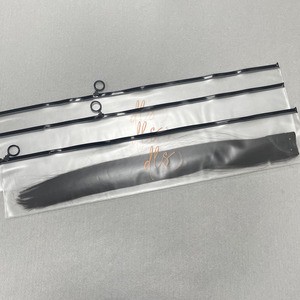 Recyclable Wig Bags Hair Packaging Customized Print logo Poly Hair Packaging Bags Garment Hair Extension Zip Lock Packaging Bags