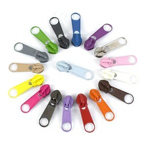 Wholesale Custom Zipper Puller Multi-color 3 # 5 # Nylon Plastic Zipper Slider