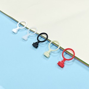 Custom Creative Colorful Round Shape Ring Slider PE Eco-Friendly Sustainable Multi-Color Plastic Zipper Slider Header for Bags