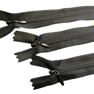 Customized 3# Lace Tape Drop Slider Hidden Teeth Nylon Invisible Close-End Zipper for Dresses