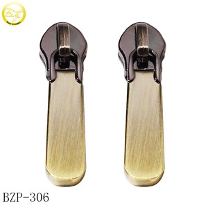 Personalized Made Brushed Zipper Charms Design Custom Character Zipper Pulls Brand Shoes Metal Slider Puller