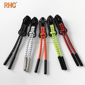 T028# Elastic Spotted Zipper Head Pulls Cord for Outdoor Sport Clothes Zipper Sliders Stretch Zipper Puller String
