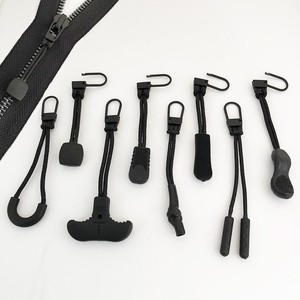 Universal Multi-Function Tool-Free Detachable Zipper Puller Injection Molded PVC Cord with Customized Slider Color Bag Repair