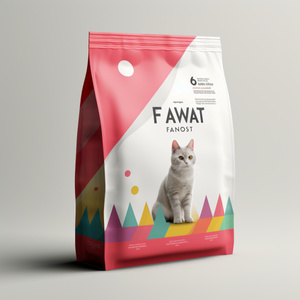 Top Zip Square Bottom PET Window 500g 1kg 2kg Moisture Resistance for Flat Bottom Pouch Packaging Gravure Printing for Cat Pet