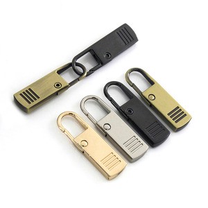 Cloxy DIY Garment Bag Sewing Accessories 37mm Metal Zipper Pull Lock for Clothing Bag Instant Zipper Replacement Zipper Slider