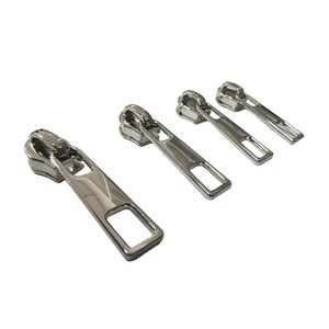 Durable Zipper Slider and Puller Custom Logo Metal Zipper Pull Puller Handbags, Clothing Accessories