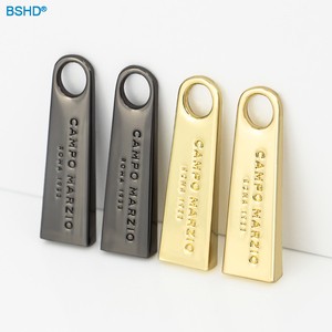High Quality Custom Engraved Logo Fancy Metal Brand Zipper Pull Bag Hardware Metal Zipper Slider Puller for Handbag Garment
