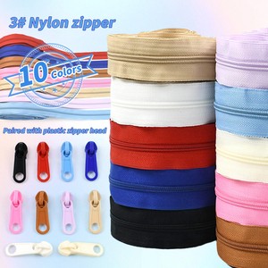 Deepeel XP120 3# 10 Colors Plastic Zipper Heads Durable Smooth for Textile Sewing Accessories Garments Bags Crafts Nylon Zippers