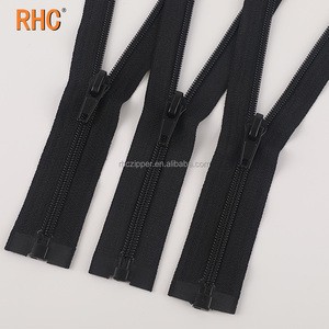 RHC Manufactur Zipper Custom Low Price 3# 5# 8# Nylon Zipper Open-end Zipper for Clothing Accessories