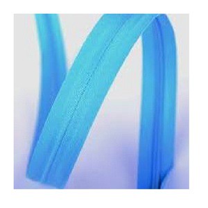 Wholesale OZL Sky Blue Open-End Nylon Invisible Zipper Rolls 100 Length Auto Lock High Visibility