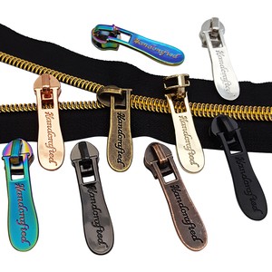 Clothing Zipper Puller Free Design Pulls Custom Metal Zipper Sliders for Bags