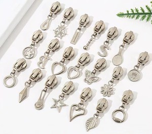 Wholesale Custom Logo Zipper Sliders Made in China Multiple Styles with Metal Pull Head for Clothing