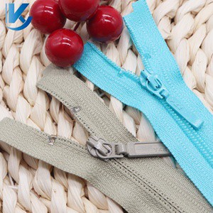 Wholesale Customization Coil Zipper High Quality Nylon Reverse Invisible Zipper 3CYKK Open-end Zipper for Skirt