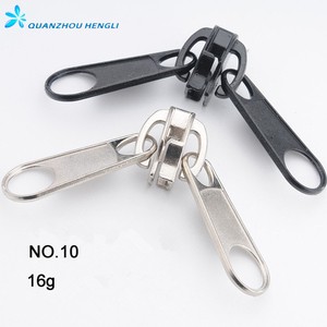 Heavy Duty No.10 Two Sided Zipper Slider, Double Sided Metal Puller/double Pull Zipper Slider
