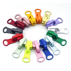 5# Resin Zipper Sliders with Rotating Head - Double-Sided, Open-End for Jackets, Down Coats