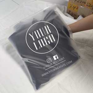 Frosted Matte Custom Printed Logo Slider Ziplock Zipper Bags Plastic Bag for Clothes Packaging