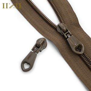 DIY Handbag Hardware Accessories Heart Pull Sliders Coffee Color Zipper Slider Puller