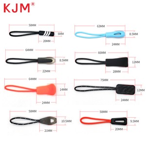 Factory Direct Price Wholesale Colorful Zipper Sliders Replacement Cord Colorful Bag Garment Rubber Zipper Puller