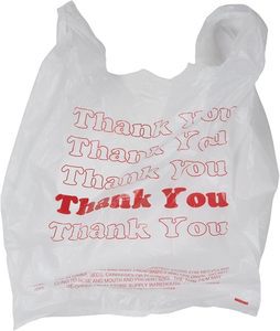 Plastic Thank You T-shirt Shopping Bags 1000 Count 12