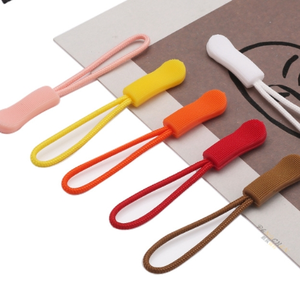 Fashionable Plastic Zipper Cord Pulls - Nickel-Free, Embossed, Non-Locking Zipper Sliders for Clothing Accessories