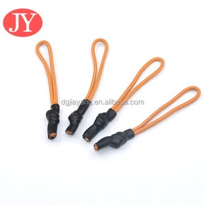 Knotted Polyester Cord Heat Shrink Tube Travel Clasp Zipper Head with Puller and Bag Accessories for Garments