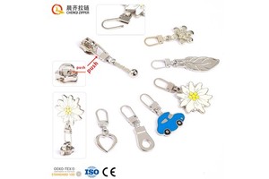 Custom 3# 5# 8# Personalized Golden Sliver Nickel Replacement Repair Bag Hardware Various Styles Zipper Slider Pullers