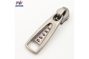 Zinc Alloy Custom Logo Zipper Slider Puller for Bag Backpack Luggage Zipper Pull Tabs Zipper Slider Head