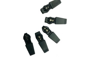 Hengda Factory Low Price Customized Spring Slider Clasp Zipper Pulls 3 Nylon Zipper Puller Header