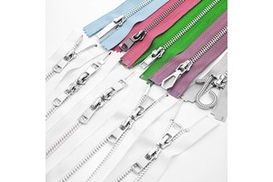 Double Sliders Metal Zipper with Brass Two-Way Separator for Clothing Bags-Cremallera Fermuar Bag Zip