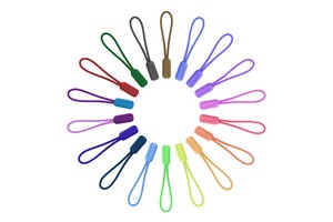 Customized rainbow Pvc Zipper Pull and Colorful Tpu Rubber Zipper Slider for Garment